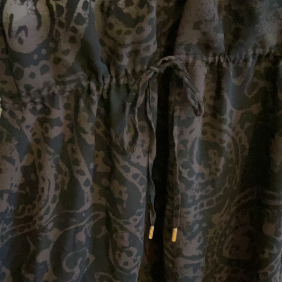 Le Chateau ombré white/dark brown dress size small - Picture 5 of 6